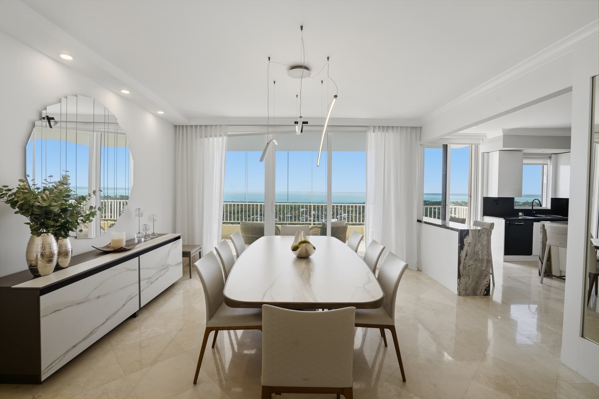 Luxury project in Key Biscayne, Florida — Waterfront Full Floor Condo